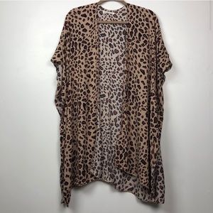 Trendy Animal Print Kimono - One Size
